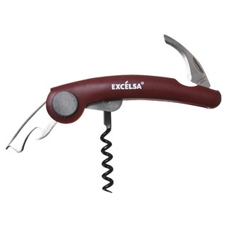 EXCELSA 酒保開酒器, 酒紅色, 1個