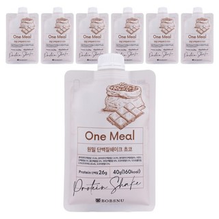 BOBSNU One Meal蛋白奶昔 巧克力口味, 7個, 40g