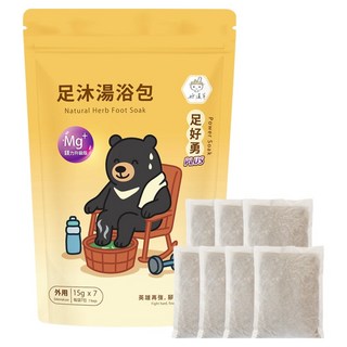 好漢草 足沐湯浴包 足好勇PLUS, 7個裝, 15g, 1個