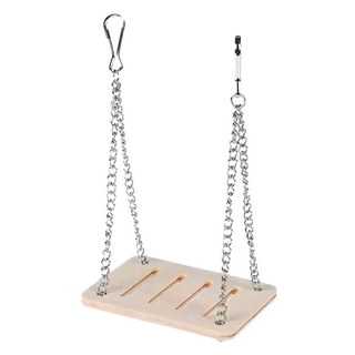 倉鼠木質造景 鞦韆, 1個, 原木色