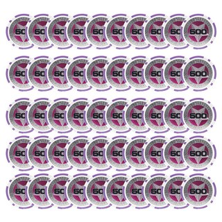 Dassadotcom 國際規格 數字 500 星星 撲克籌碼, 50個, 混和顏色