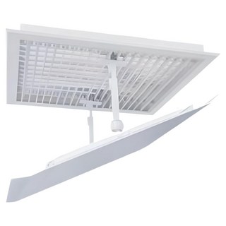 通勤倉庫 黏貼式 可調節長度 冷氣擋風板 白色款式1 30 x 30 cm, 1個, 單一商品