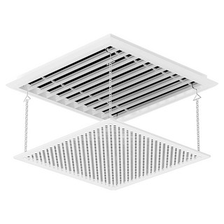 通勤倉庫 可調節長度冷氣擋風板 30 x 30cm 鏈條款 無棉, 1個, 單一商品