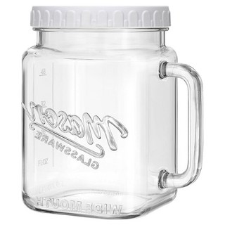 mir Gallon Maison 方形手把螺旋玻璃瓶, 1個, 2200ml