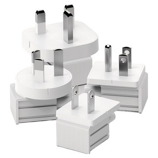 ARTMU GT系列 旅行用可替換式插頭4件組 白色, 1套