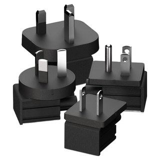 ARTMU GT系列 旅行用可替換式插頭 4件組 黑色, 1套