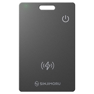 신지모루 무선충전 애플인증 Find My 신지태그 카드 플러스 트래커 스마트태그 위치추적기, 블랙, 1개