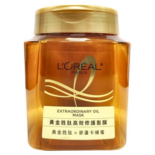 L'OREAL PARiS 巴黎萊雅 黃金胜肽高效修護髮膜, 250ml, 1件