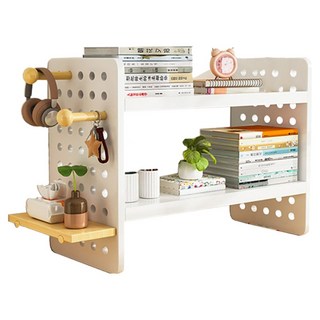 小麥購物 桌面多層置物架 L1271, 白色, 2層