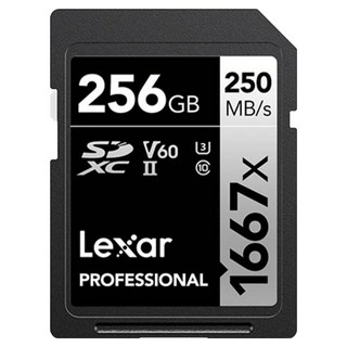 Lexar 雷克沙 SILVER 系列 Professional 1667x SDXCTM UHS-II, 256GB, 1個