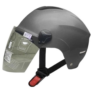 EVO 半罩式雪帽款安全帽 附長鏡片, 消光灰