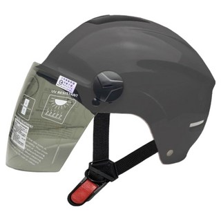 EVO 半罩式雪帽款安全帽 附長鏡片, 水泥灰