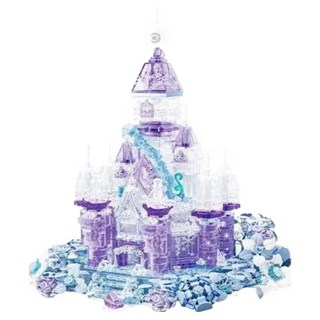 SEMBO BLOCK 森寶積木 星月城堡 蔷薇星月 積木, 1個, 蔷薇粉 + 銀色