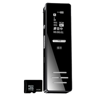 勝利者 微型降噪錄音筆 附32GB記憶卡, 黑色, K60