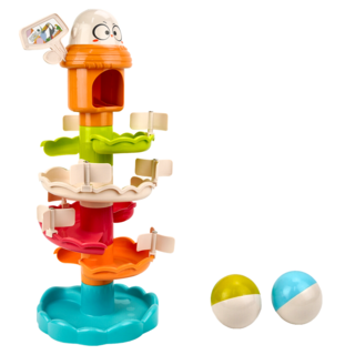 幼兒軌道滾珠轉轉樂 早教玩具 1502 球 2顆, 混合顏色, 1組