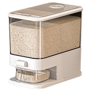 小麥購物 家用廚房防潮收納桶 小 L1273, 白透色, 1個