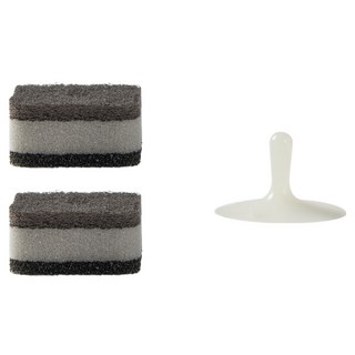 JAJU 스펀지 수세미 2p + 흡착판 세트, 1세트