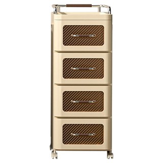 小麥購物 置物小推車 L1276 小, 4層, 奶油色