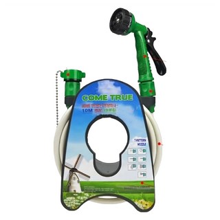 蔬菜工坊 水管車組 含配件 + 水槍 10m, 1套, 綠色