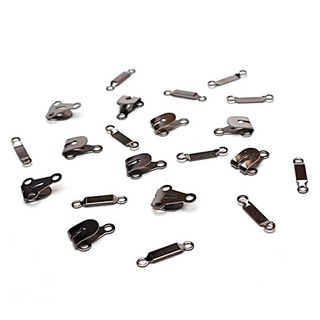 동대문단추왕 바지 치마 걸고리 1단 세트, 흑니켈, 10세트