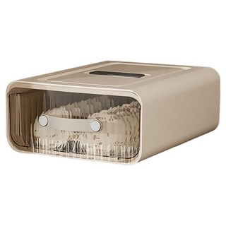 小麥購物 抽屜式分隔收納盒 無格款 L1277, 奶白色, 1個