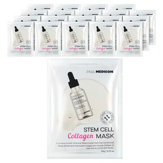 PAUL MEDISON 幹細胞膠原蛋白麵膜, 20個, 1入
