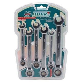 TOTAL 道達爾 工具棘輪扳手6件組 THT102RK566, 1套