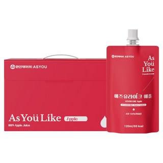 ASYOU 煥仁製藥 As you like 蘋果汁 30包, 3.6L, 1個