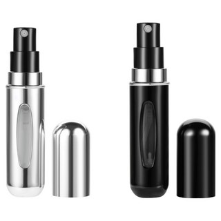 아이코어스 펌핑식 향수공병 5ml x 2종 세트, 1세트, 블랙, 실버