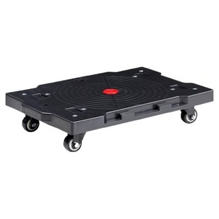 小麥購物 平板4輪小推車 1.5吋輪 L1250 黑色, 1個