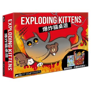 EXPLODING KITTENS The Board Game 爆炸貓桌遊 繁體中文版, 1個, 混和顏色