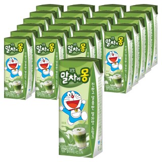 남양유업 말차에몽 우유, 190ml, 24개