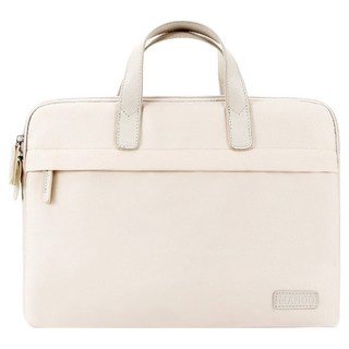 Kyhome 輕量手提電腦包 筆電內膽包 商務公文包 筆電包 15.6吋, 1個, 米黃色