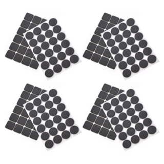 Kiret 桌椅止滑墊 加厚 防刮 防滑 防震 圓形 + 方形 96個, 2套