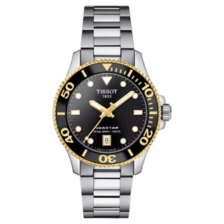 TISSOT 天梭 女款 Seastar 1000 海洋之星 潛水錶 T1202102105100 36mm