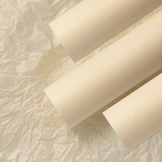 Eumes 花店材料 彩色紙 花束包裝紙 70 x 50公分 20張, 3個, 奶油色