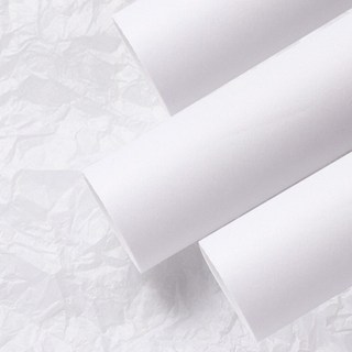 Eumes 花店材料 彩色紙 花束包裝紙 70 x 50公分 20張, 3個, 白色