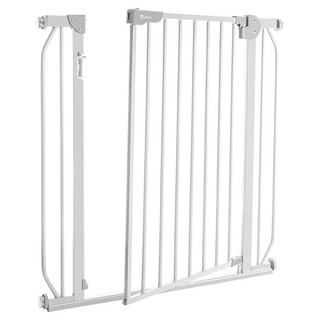 lionelo LED感光雙控鎖兒童安全門欄 Truus Slim LED 適合門寬75~105cm 657411, 岩石灰