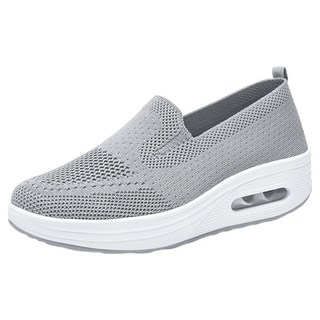 Laratina Charlotte 女款中年氣墊舒適網眼針織套腳鞋