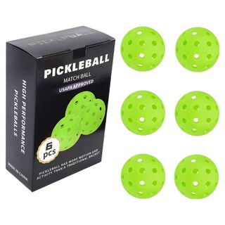 Pado Fitness 比賽用40孔匹克球 6入, 1個, 螢光