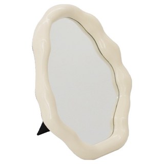 RARA's HOUSE Bello 不規則桌上鏡, 象牙白