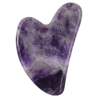 辛力選 紫水晶心形刮痧板 A040013, 1個, 紫色