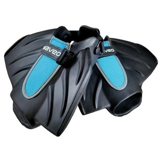 waveo 游泳蛙鞋 雙腳穿戴組, 1個, 藍色