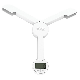Joseph Joseph 摺疊收納料理秤, 40071, 5kg, 白色