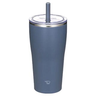 ZOJIRUSHI 象印 不銹鋼真空吸管杯 SX-HA72H-AM, 720ml, 1個, 午夜藍