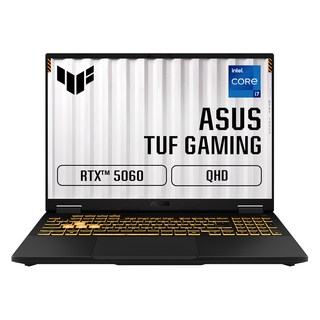 에이수스 2025 TUF 게이밍 F16 코어i7 인텔 14세대 지포스 RTX 5060, 예거 그레이, 512GB, 32GB, Free DOS, FX608JMR-QT040