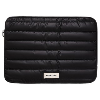 허브젠 스크래치 방지 충격흡수 초경량 노트북 파우치, 검은색, 1개