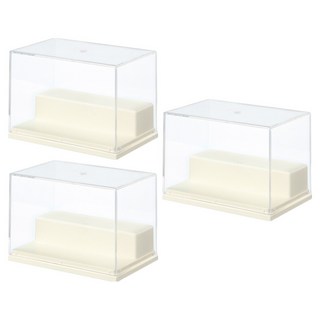 長形2層階梯透明展示盒 A-463-3, 3個