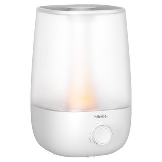 하이빌레 사무실 책상 탁상용 미니 무드등 초음파 가습기, HV-HS11WH, 화이트