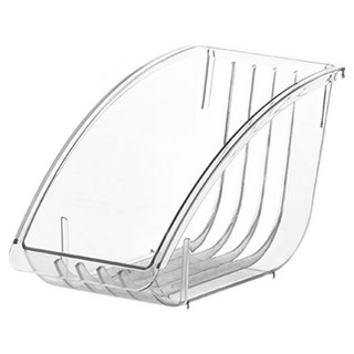 isona 愛收納 餐盤收納置物架, 1個, 透明色